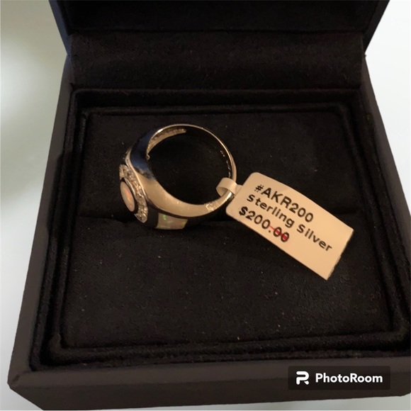 NWT Opal and CZ Ring- Kalifano Stores **SALE - Picture 4 of 7